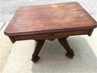 Wooden Table on Casters