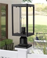 OUTDOOR POST LIGHTS BLACK CAST ALUMINUM WITH