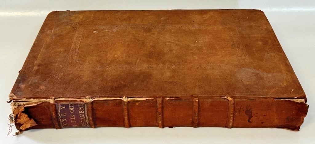 1772 HENRY ON THE OLD TESTAMENT LEATHERBOUND BOOK