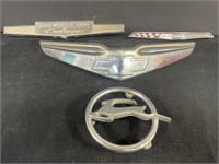 Assorted Vintage Chevrolet chrome emblem