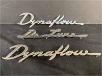 Pair of Vintage Buick Chrome Dynaflow Emblems.