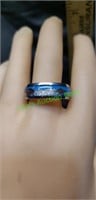 Size 12 copper arrow  turquoise  band