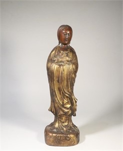 Chinese Huangyang Wood Carved Figurine