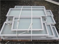 Pallet Aluminum Framed Smoke Glass Windows