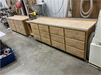 Large 24 Drawer Cabinet with Countertop
