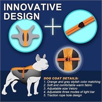 20$-Havenfly Dog Cold Weather Coat,Adjustable