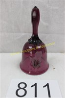 Unsigned Fenton Amethyst Faberge Bell