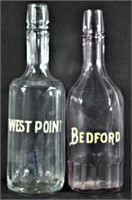 Enamel Label Bar Bottle for Bedford Whiskey