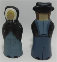 Painted Canvas Amish Couple