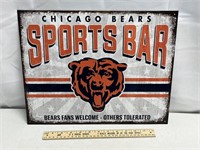 Chicago Bears Tin Sign