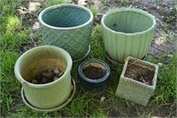 (5) Lawn & Garden Planter Flower Pot Lot