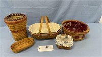 Five Longaberger Baskets