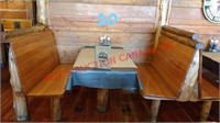 Set of Three 48 Inch Wood Booth