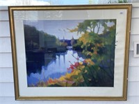 BEAUTIFUL PASTEL PAINTING SIGNED FRAMED 35X29``