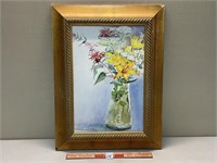 LOVELY FRAMED SIGHED PAINTING 15.5 X 20.5