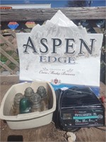 Aspen Sign, Insulators & Battery Charger