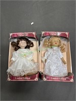 2 Genuine Porcelain collectable dolls