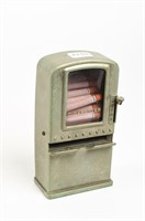 VINTAGE SMALL COIN OPERATED CIGARETTE MACHINE