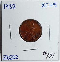 1932  Lincoln Cent   XF-45
