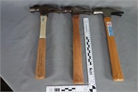Three (3) Blue Grass rip hammers