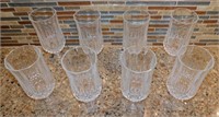 Set of 8 Tall Chalice Type Glasses