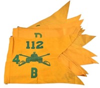 Collection of 6th Tank Battalion Guidon Flags