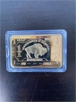 1 Troy Ounce Gold Clad US Buffalo Bullion