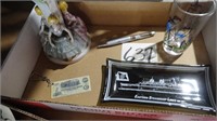 Eastern Steamship Lines Glass Advertising Tray /