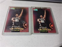 2 Tim Duncan Rc cards