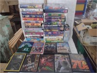 Large Lot of Vintage VHS Tapes-Kids
