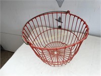 Red egg basket