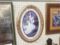 PRINT OF VICTORIAN LADY IN WHITE