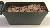 4200+ Wheat Pennies In Ammo Can