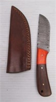 Hand Made Damascus Steel Knife with Custom Handle