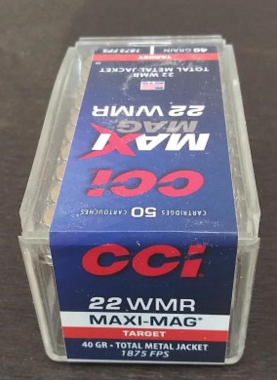 Box CCI .22 WMR 40 Grain 50 Count