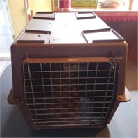 Plastic dog crate