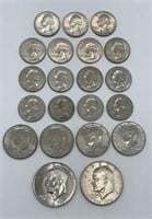 (20) 1976 US Bicentennial Coins & a 1971