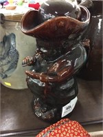 Glazed Toby Figural Pitcher