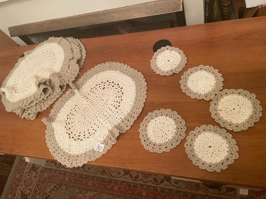 Lace coasters and doileys