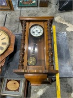 antique Unghans wall clock with pendulum