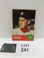 1963 TOPPS JOHNNY KEANE MLB BASEBALL CARD