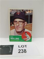 1963 TOPPS RICH ROLLINS MLB BASEBALL CARD