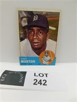 1963 TOPPS BUBBA MORTON MLB BASEBALL CARD