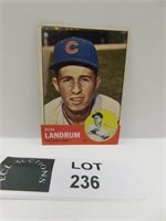 1963 TOPPS DON LANDRUM MLB BASEBALL CARD