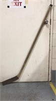 Antique flat blade Sher-wood hockey stick