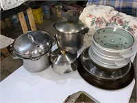 lot  of misc pans and pots