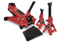 BIG RED 3-TON JACK STANDS AND FENDER COVER