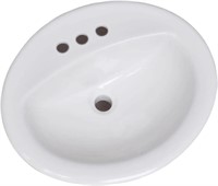Design House 573428 Oval Drop-In Sink 20x17