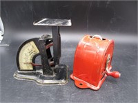 Old Postal Scale and Portable Clothes line