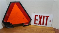 Slow Moving / Exit Signs